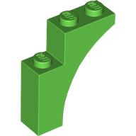 Lego Brick Arch 1 x 3 x 3 [Gothic] / Bright Green