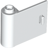 Lego Door 1 x 3 x 2 Left - Open Between Top and Bottom Hinge / White
