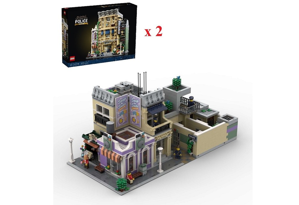 Lego The Prison - 2 sets of 10278 Alternate Build