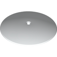Lego Dish 9 x 9 Inverted with Pin Hole (Radar) / White