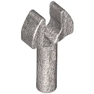 Bar 1L with Clip [Cut Edges and One Side Hole] [Gap in Clip] / Metallic Silver
