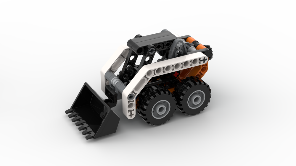 Lego Bobcat S66 Skid Steer and T66 Tracked Loader (8418 Mod)