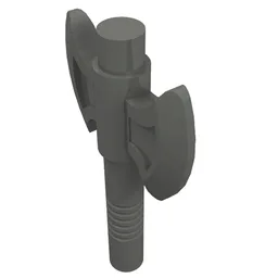 Weapon Axe with Twin-Blade / Dark Bluish Gray