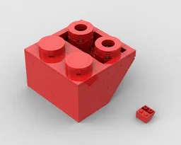 Upscaled inverted 45° slope