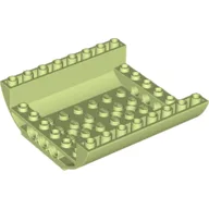 Brick Curved Inverted 8 x 8 x 2 Double / Yellowish Green