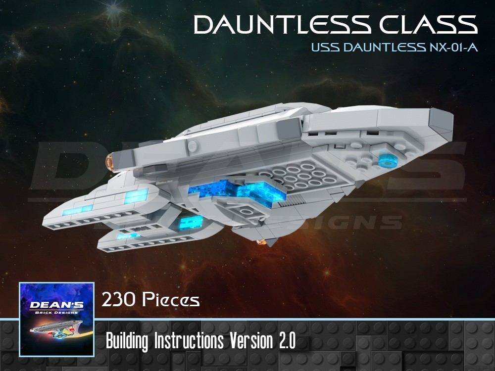 Lego Dauntless Class Starship (NX-01-A) - Star Trek Voyager