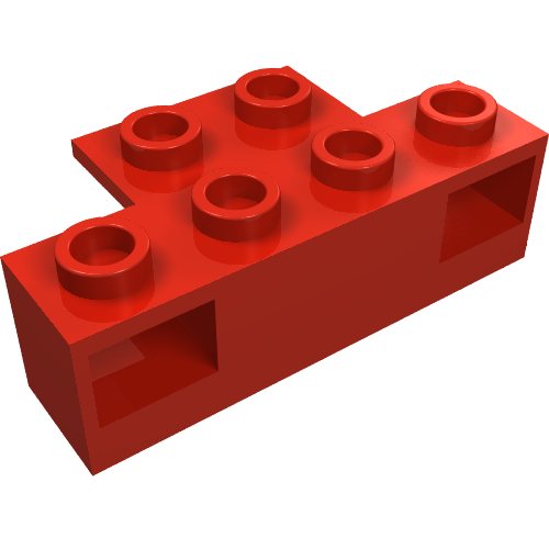Lego Light Prism Brick, Train, 1 x 4 Holder / Red