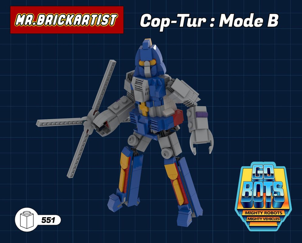 Lego Gobots Cop-tur Mode B : Renegade Robot