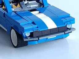 Blue Ford Mustang