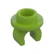 Lego Plate Special Round 1 x 1 with Hollow Stud and Underside Clip / Lime