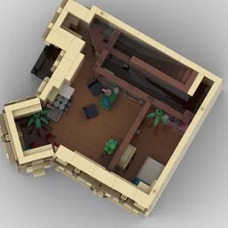 Beaux-Arts Modular Building with interior