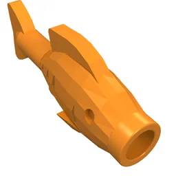 Animal, Fish [Hollow Stud Mouth] / Orange
