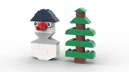 10693 Christmas tree and Snowman