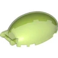 Windscreen 6 x 4 x 2 1/3 Bubble Canopy with Handle / Trans-Bright Green