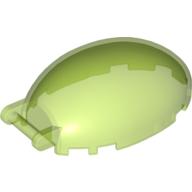 Lego Windscreen 6 x 4 x 2 1/3 Bubble Canopy with Handle / Trans-Bright Green