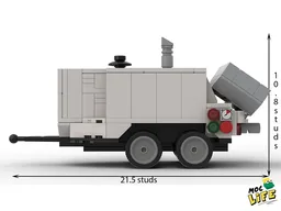 Schwing pump concrete trailer