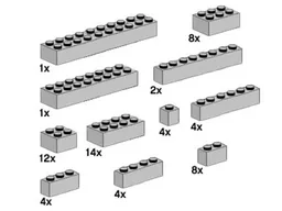 Assorted Light Gray Bricks