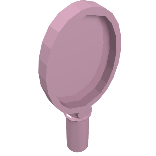 Lego Equipment Hand Mirror with Heart on Reverse [Hair Accessory] / Bright Pink