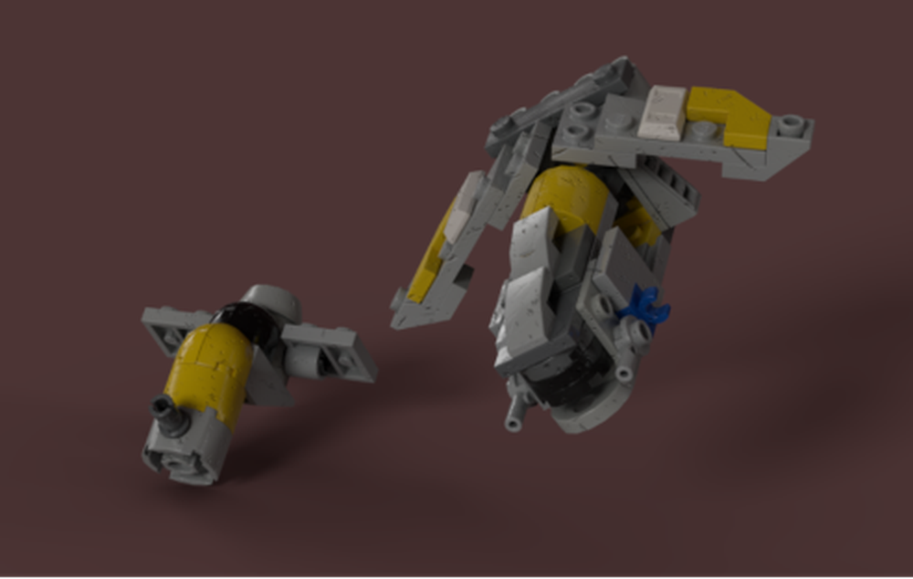 Lego LAAT and Slave 1.