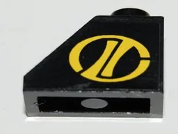Slope 45 2 x 1 with Helicopter Logo Left Pattern (Sticker) - Set 8485