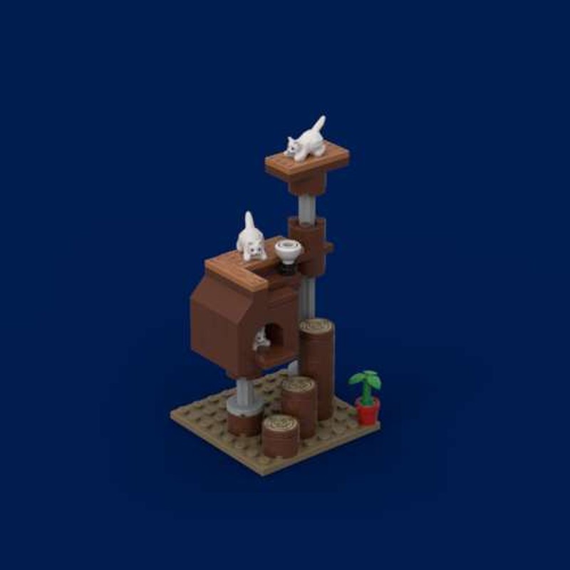 Lego Cat Scratching Post (Katten Krabpaal)