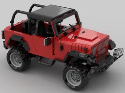 1995 Jeep Wrangler in red
