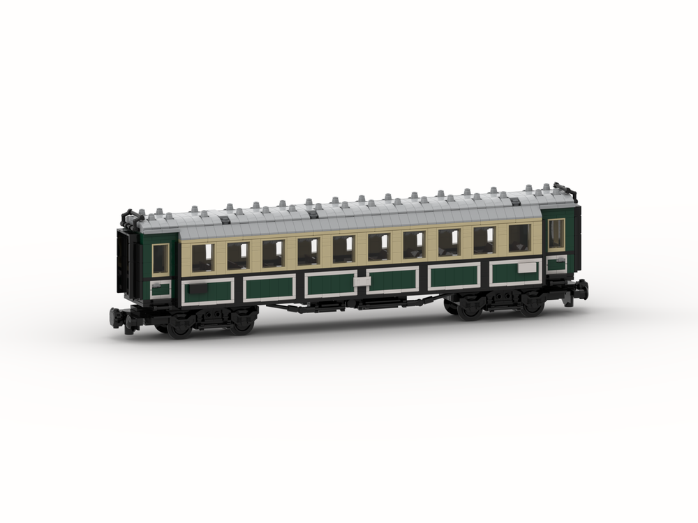 Lego Bavarian Express Train 3rd Class Passenger Coach (8w)