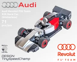 Tiny Audi Revolut F1® Team R26 Race Car (Stickerless)