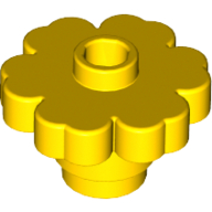 Lego Plant, Flower 2 x 2 - Round [Open Stud] / Yellow