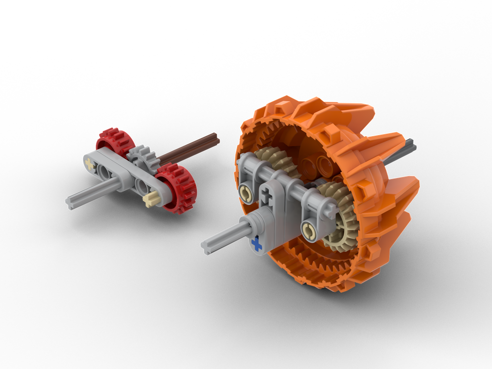 Lego 7:1 and 4:1 Planetary Gear | Simplebutclever 15