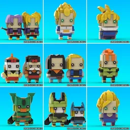 Dragon Ball Z Cell Saga Brickheadz Bundle