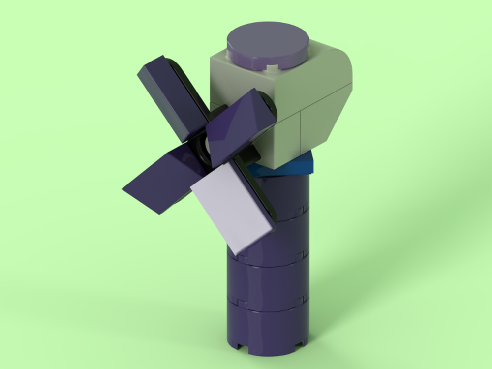 Lego Mini Functional Wind Turbine
