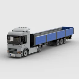 European Cab Over Engine Semi Truck with Trailer