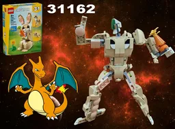 Transformer Charizard Dragon using LEGO Creator 31162: Cute Bunny