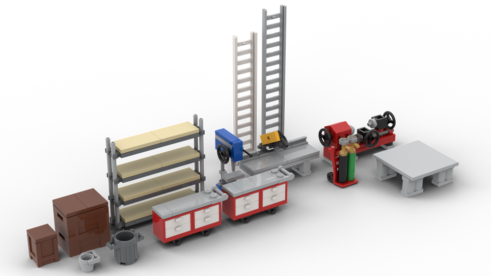 Lego Engine Shed Interior Pack