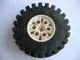 Wheel 20 x 30 Technic with Black Tire 20 x 30 Technic (4266 / 4267) / White