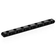 Technic Beam 1 x 15 Thick with Alternating Holes / Black