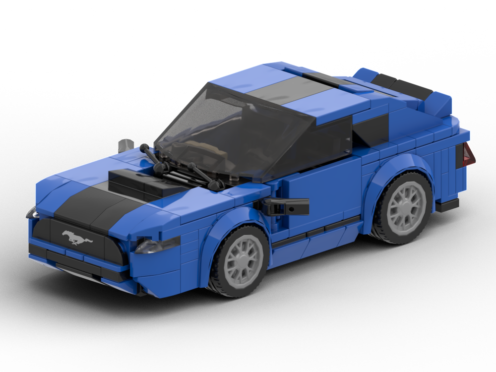 Lego Ford Mustang 2020 Blu Version Stud8