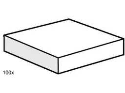 2 x 2 White Smooth Tiles