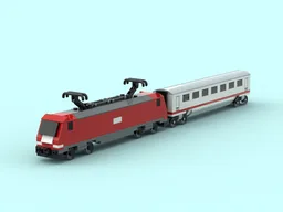 4 Wide DB TRAXX Locomotive + Car