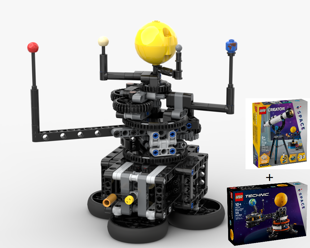 Lego Planets of the Inner Solar System (Colorful)