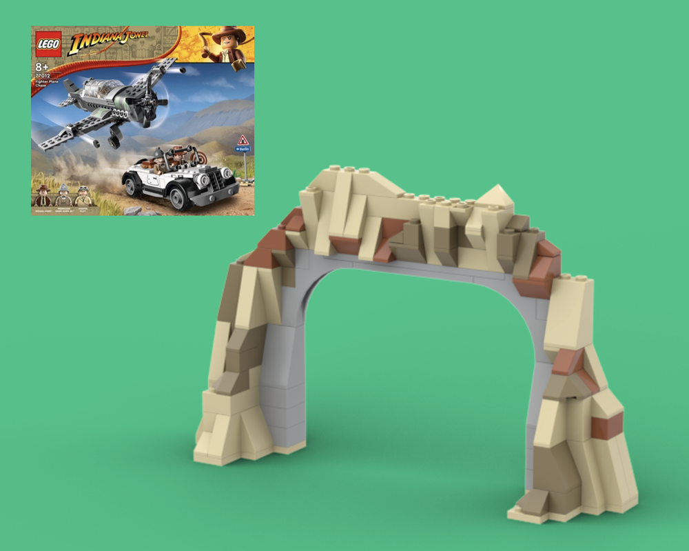 Lego Indiana Jones 77012 tunnel modification