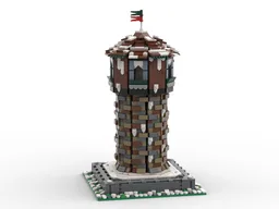 Old snowy tower