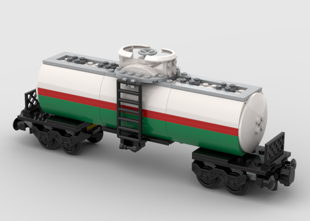 Lego 3180 Octan fuel tank rail car