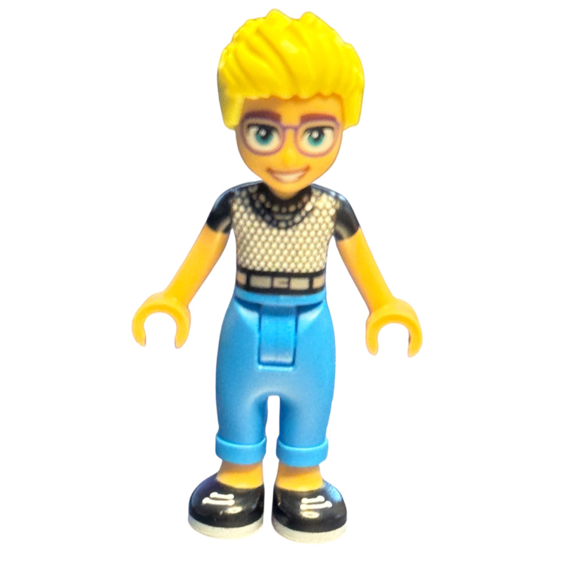 Lego Olly - Chainmail Print Shirt, Dark Azure Pants