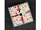 Lego Container, Box 3 1/2 x 3 1/2 x 1 1/3 with Hinged Lid with Hearts Present / Gift Wrap Pattern (Sticker) - Set 3220