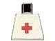 Torso Hospital Red Cross Plain Pattern (Sticker)