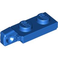 Lego Hinge Plate 1 x 2 Locking with 1 Finger On End, with Groove / Blue