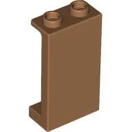 Panel 1 x 2 x 3 [Side Supports / Hollow Studs] / Medium Nougat