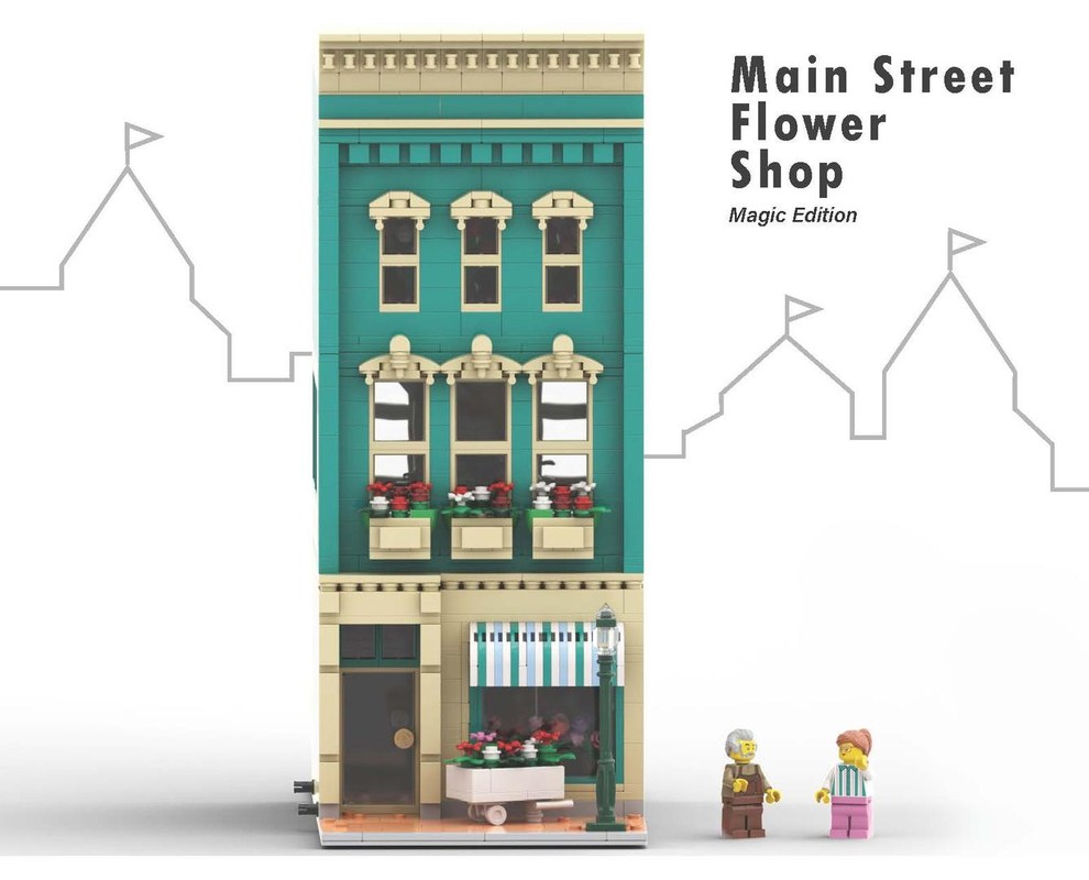 Lego Main Street Flower Shop – Magic Edition
